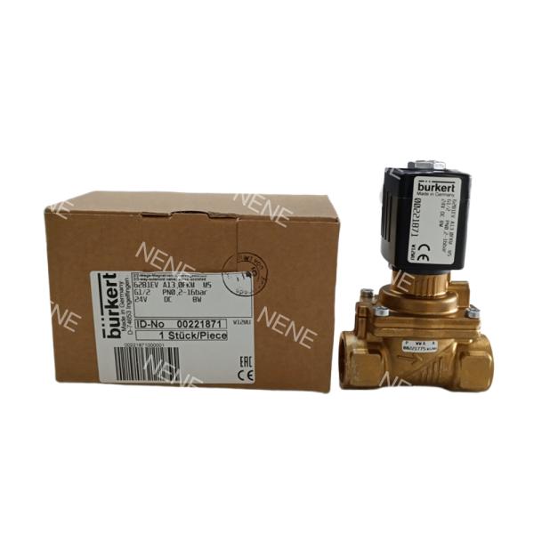Buy cheap 00221861 6281 G1 1/4 2/2 Normally Closed 25.0 Flow Hole NBR Sealed Brass Valve Body AC220V Burkert from wholesalers