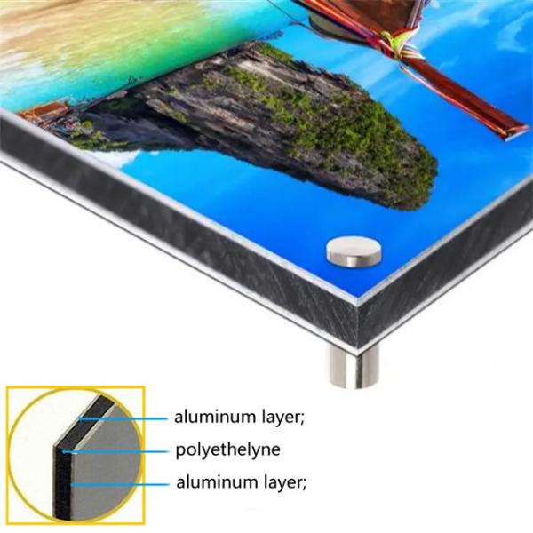 Buy cheap PE/PVDF Coated Rectangle Signage Aluminum Composite Panel with Good Heat Insulation from wholesalers