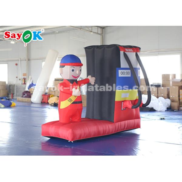 Durable Inflatable Gas Station Cartoon Characters For Commercial