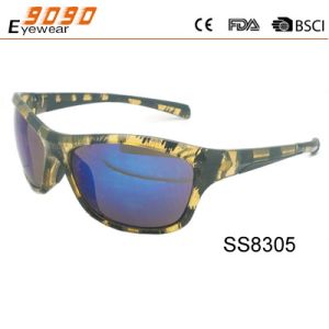 Buy cheap fashionable sports sunglassses ,mande of plastic frame ,printed pattern, product