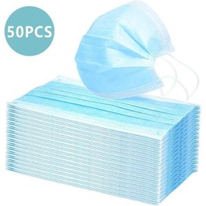 High Quality Blue Disposable Earloop Face Mask , 3 Ply Non Woven Face Mask