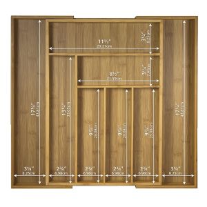 Buy cheap Totally Bamboo Large Adjustable Cutlery Tray & Drawer Organizer from wholesalers