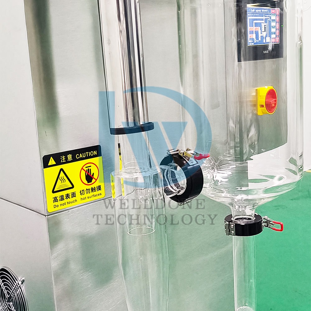 Lab Mini Spray Dryer with 30~300℃ Temperature Control 1kg/h Evaporation Capacity