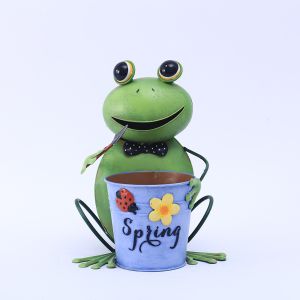 Buy cheap ODM Exquisite Metal Frog Ornaments / Metal Frog Figurines With Bucket from wholesalers