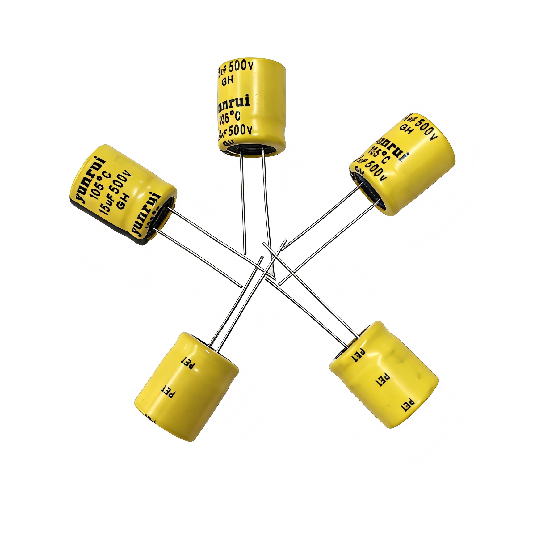 Buy cheap 15UF 500V 105° High-Voltage Radial Aluminum Electrolytic Capacitor for Energy product
