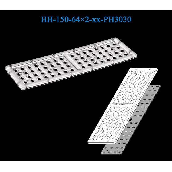 128 pcs 3030 LEDs Optical Grade PC Material Environment-Friendly Lens For Street