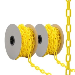 Buy cheap High-Quality Polyethylene Plastic Chain with Durable and Weather-Resistant Red and White Alternate Colored Links for Safety Barrier and Warning from wholesalers