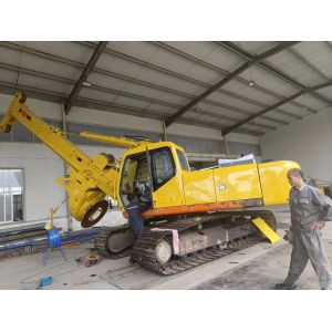 Buy cheap 7m ISO9001 38T Hydraulic Piling Machine Rig Low Headroom from wholesalers