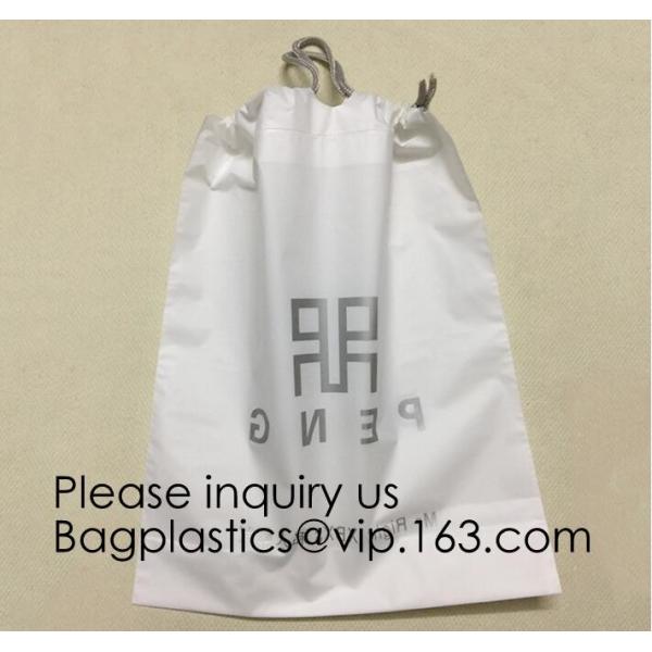 Laundry Bags Hospitality Plastic Bags Drawstring Closure Write-On Indicator