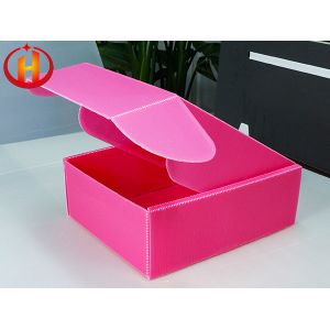 Buy cheap Lightweight Pink Custom Corrugated Plastic Boxes Printable from wholesalers