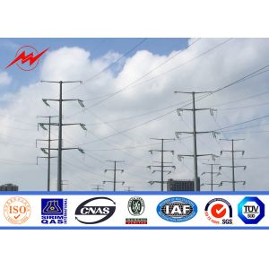 Buy cheap 4mm 45FT Galvanized Electric Telescoping Power Pole With Cross Arm from wholesalers