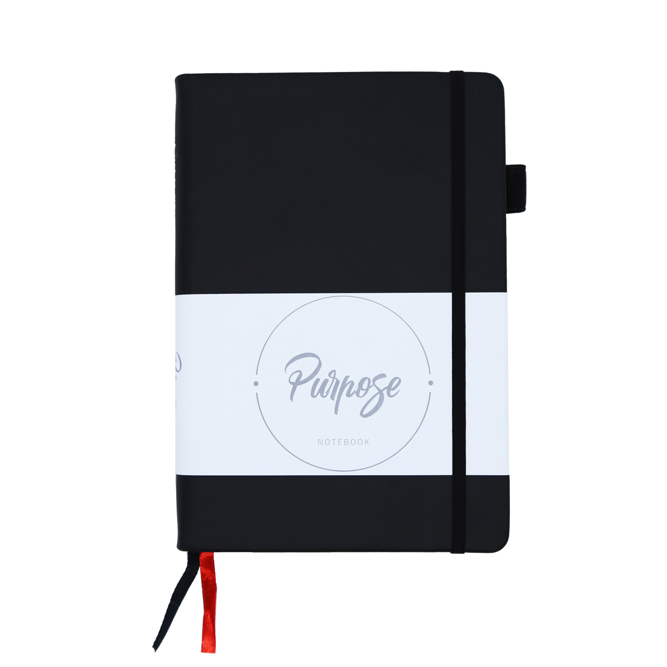 Quality Custom A5 Wide Ruled Hardcover Writing Notebook with Back Pocket Double Bookmarks for sale Buy cheap Custom A5 Wide Ruled Hardcover Writing Notebook with Back Pocket Double Bookmarks product