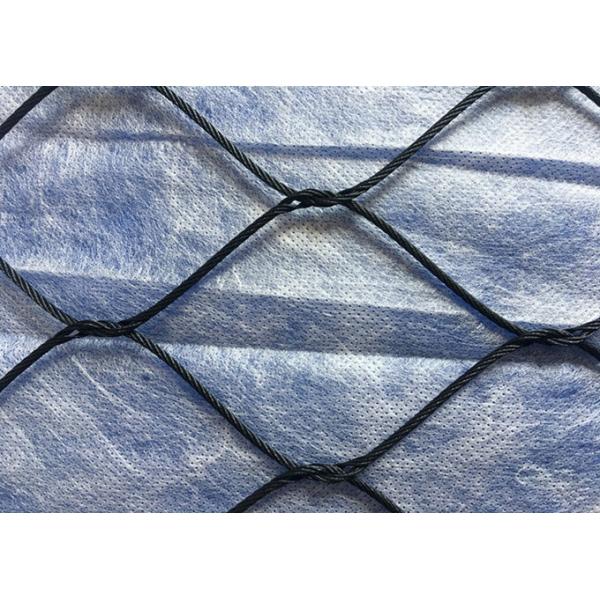Black Oxidation Stainless Steel Cable Netting Wire Mesh Flexible Woven Type