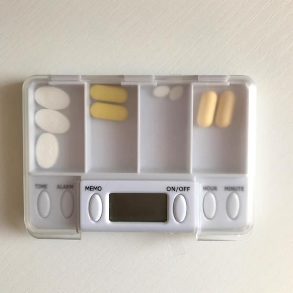 Medication Electronic Pill Box Dispenser With Timer Alarm Digital Smart