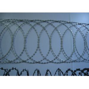 Buy cheap Electro Galvanized Razor Barbed Wire BTO 22 700MM Coil from wholesalers