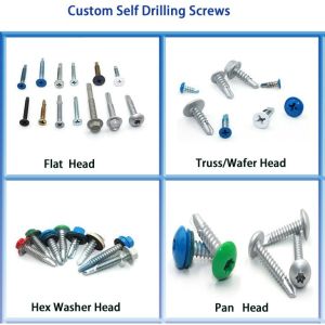 Buy cheap ZINC PLATED Custom Made Hex Washer Head Self-drilling Screw Galvanised Metal Hexagon from wholesalers