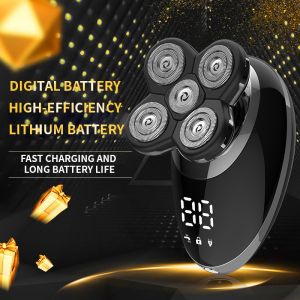5 In 1 Men Electric Shavers 5D Floating Rotary Razor Multifunctional Beard