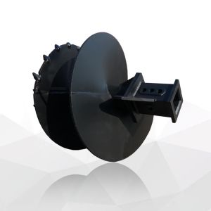 Rock Soil Clay Sand Bucket Auger Drilling Tools Straight Conical Auger With Flat