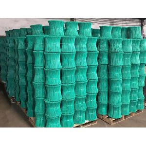 Green Galvanized Double Loop Wire Ties Black Annealed 3 Inch - 40 Inch Length