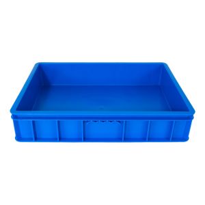 Industrial Storage Moving Crate 555x415x115mm PP Stackable Plastic Turnover