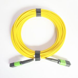 Buy cheap Single Mode 3.0mm Mpo To Mpo Cable Yellow Color B polarity for 40G / 100G Protocols from wholesalers