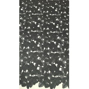 Leafy Chantilly Lace Fabric With Irregular Edges Sheer Romantic Lace For Wedding