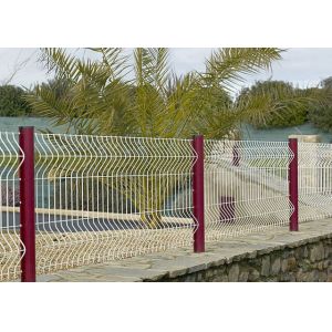 Buy cheap PVC Coated Welded Wire Mesh Fence,3 bends wire mesh fence with post from wholesalers