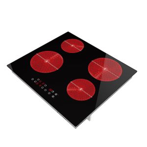 Temperature Control 3 Zone Built In Ceramic Hob Cooktop Frameless