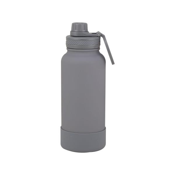 Quality Spill / Leak Proof Portable Coffee Tumbler With Vacuum Insulation Grey for sale