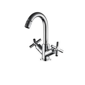 Buy cheap Double Handles Brass Contemporary Bath Faucets 3 Years Warranty from wholesalers