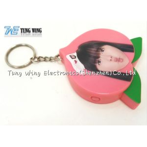 Buy cheap Cute Pink Peach Shaped Musical Keyring Custom Talking Keychain from wholesalers