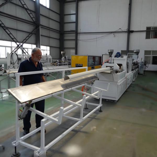Shenzhen HYPET PVC/Plastic Square/Half Round Rain Gutter Production Line Half