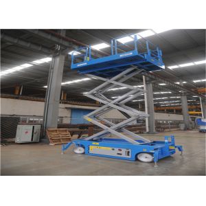 Buy cheap Low Noise Scissor Lift Trailer 10m Long Running Time Front Wheel Drive Adjustable from wholesalers