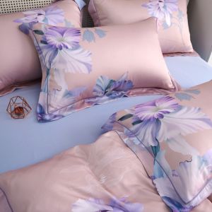 Buy cheap Custom Flower Design Washable 60s 100% Lyocell Sateen Bedding Set for Bedroom Grade A from wholesalers