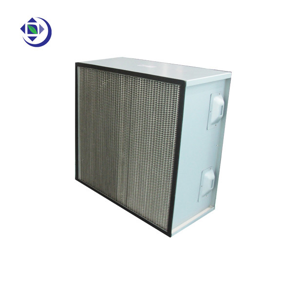 Buy cheap Class H14 Two Handles Box Type Hepa Air Filter With Alminum Foil from wholesalers