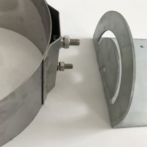 Spigot Locking Single Wall Chimney Rotating Bracket 0.45mm-1.2mm Thickness