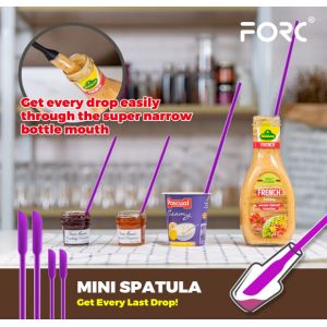 Buy cheap Seamless Silicone Kitchen Utensil Sets Purple Multifunction Dishwashersafe from wholesalers