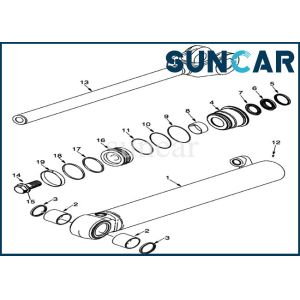 Buy cheap Case Replacement Seal Kit 8605262 Lift Cylinder Kits Fits Loader 721E 721D 721F 721G from wholesalers