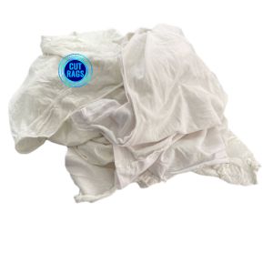 Buy cheap Good Absorbency 10Kg 20Kg 25Kg Trapo Industrial use 25-55 cm oil wahter absorption white t shirt rags from wholesalers