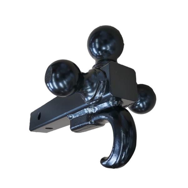 Buy cheap Black TRI Ball Mount With Hook Welded Steel Hitch Balls from wholesalers