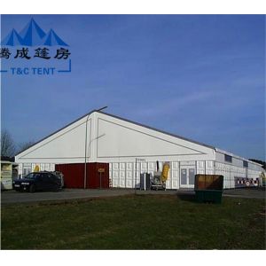 Galvanized Transparent Large Warehouse Tent With Double PVC Coated Polyester