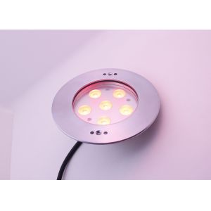 12V IP68 Recessed Underwater Light Beam Angle 10° RGB LED Underwater Pool Lights