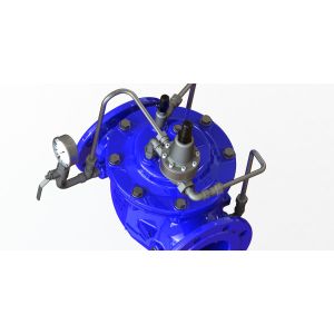 Diaphragm Pressure Control Valve , Epoxy Coated Stainless Pressure Reducing