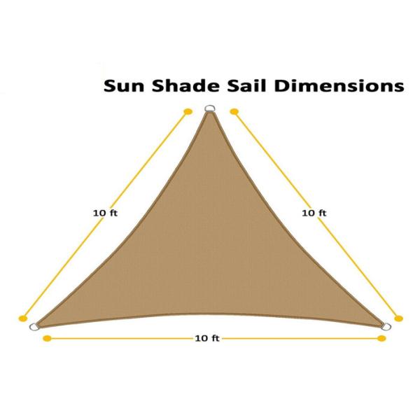 Quality UV Protection Patio Shade Sails , Triangle / Rectangle Sun Shade Canopy for sale