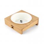 Buy cheap  				Wholesale Pet Feeder Wooden Ceramic Dog Bowls with Stand 	         from wholesalers