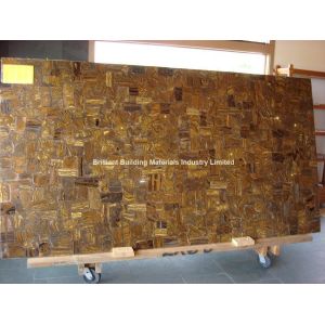 Buy cheap Brown Iron Tiger Eyes Slab panel from wholesalers
