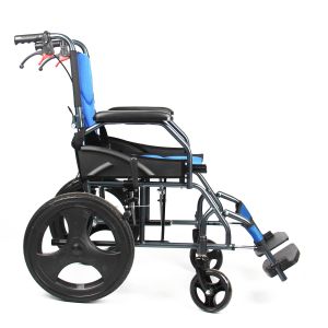 Buy cheap Aluminium Lightweight Manual Folding Wheelchair with Solid Castor from wholesalers