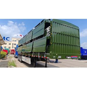 Buy cheap Second Hand New Design Fence Semi Trailer 80 Ton Loading Capacity from wholesalers