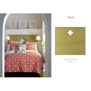 Buy cheap modern America style fabric petal bed from wholesalers