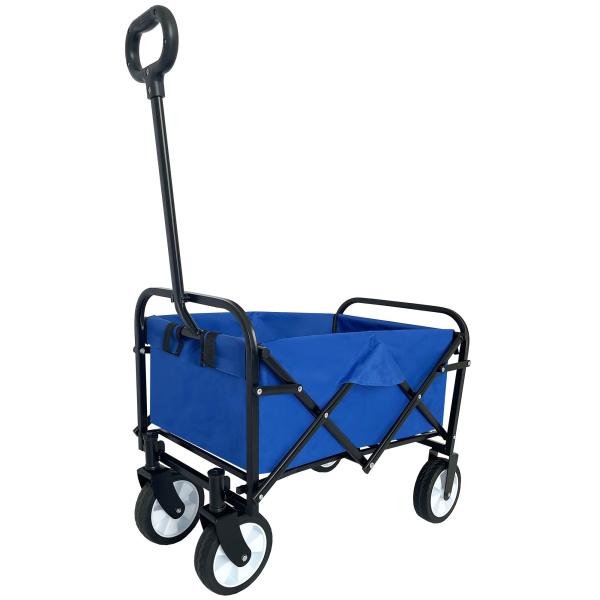 Quality Customized Foldable Wagon Cart Steel Folding Wagon With Practical Hand for sale